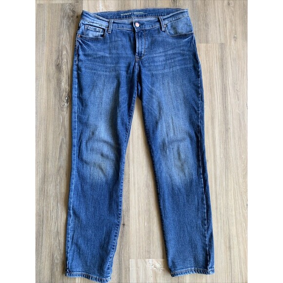 Womens Old Navy Original High Rise Stretch Denim 5-pocket Blue Jeans Sz 8 SHORT - Picture 1 of 13